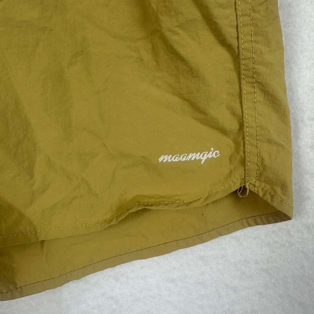 Maamgic Mens XXL Swim Trunks Drawstring Waist Shorts‎ Mustard Beach Summer